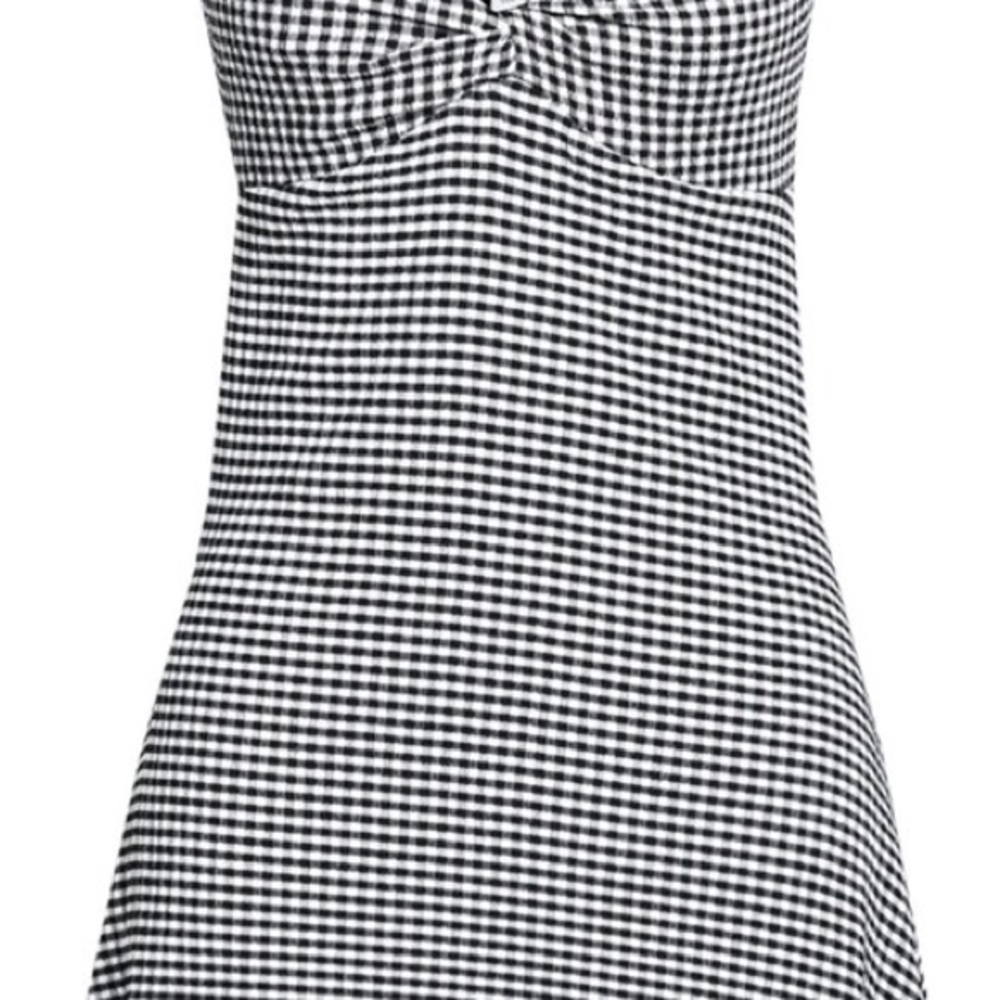 Black and White Gingham Dress